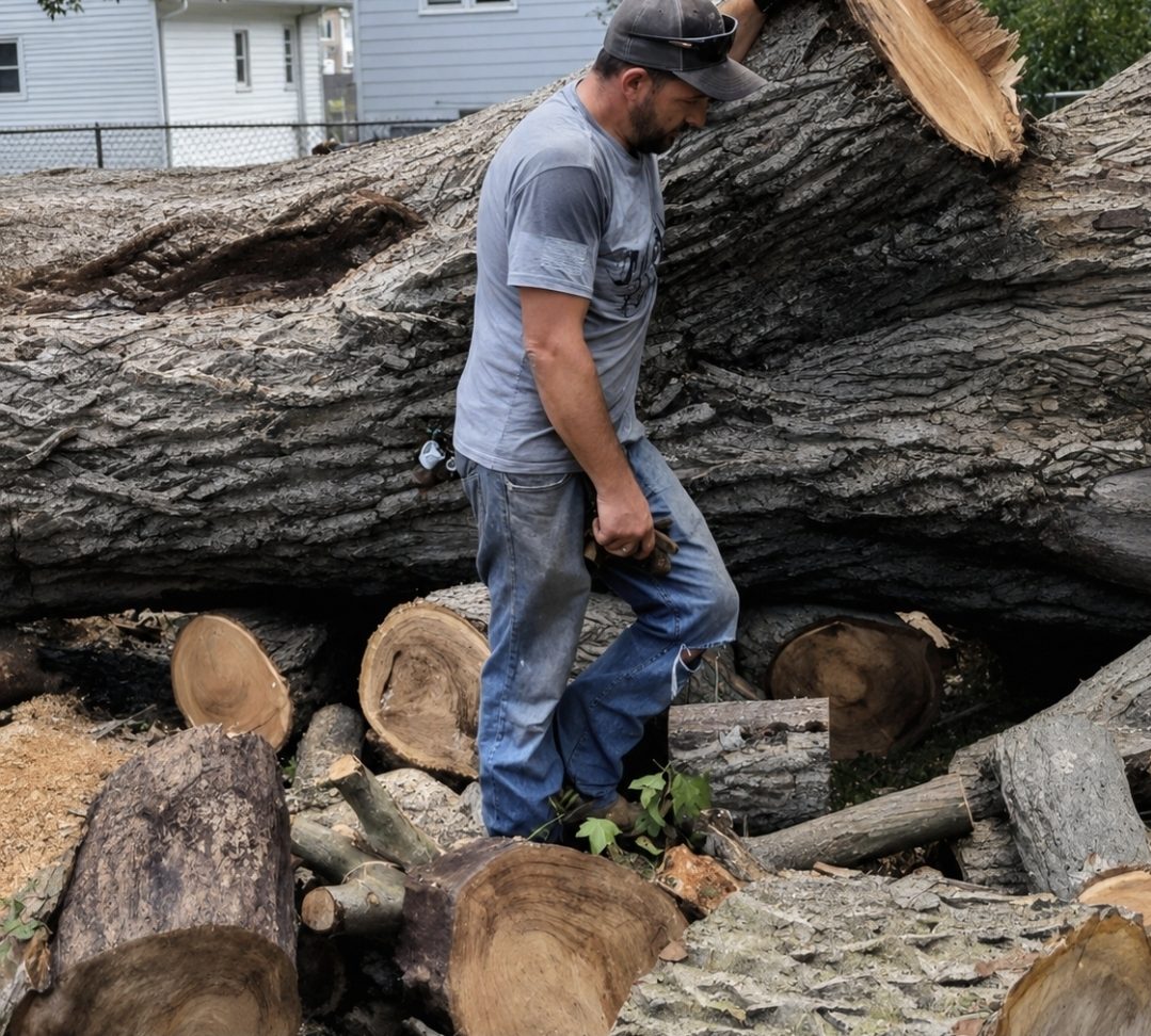 Chris Russell of CR Contracting Solutions on the job