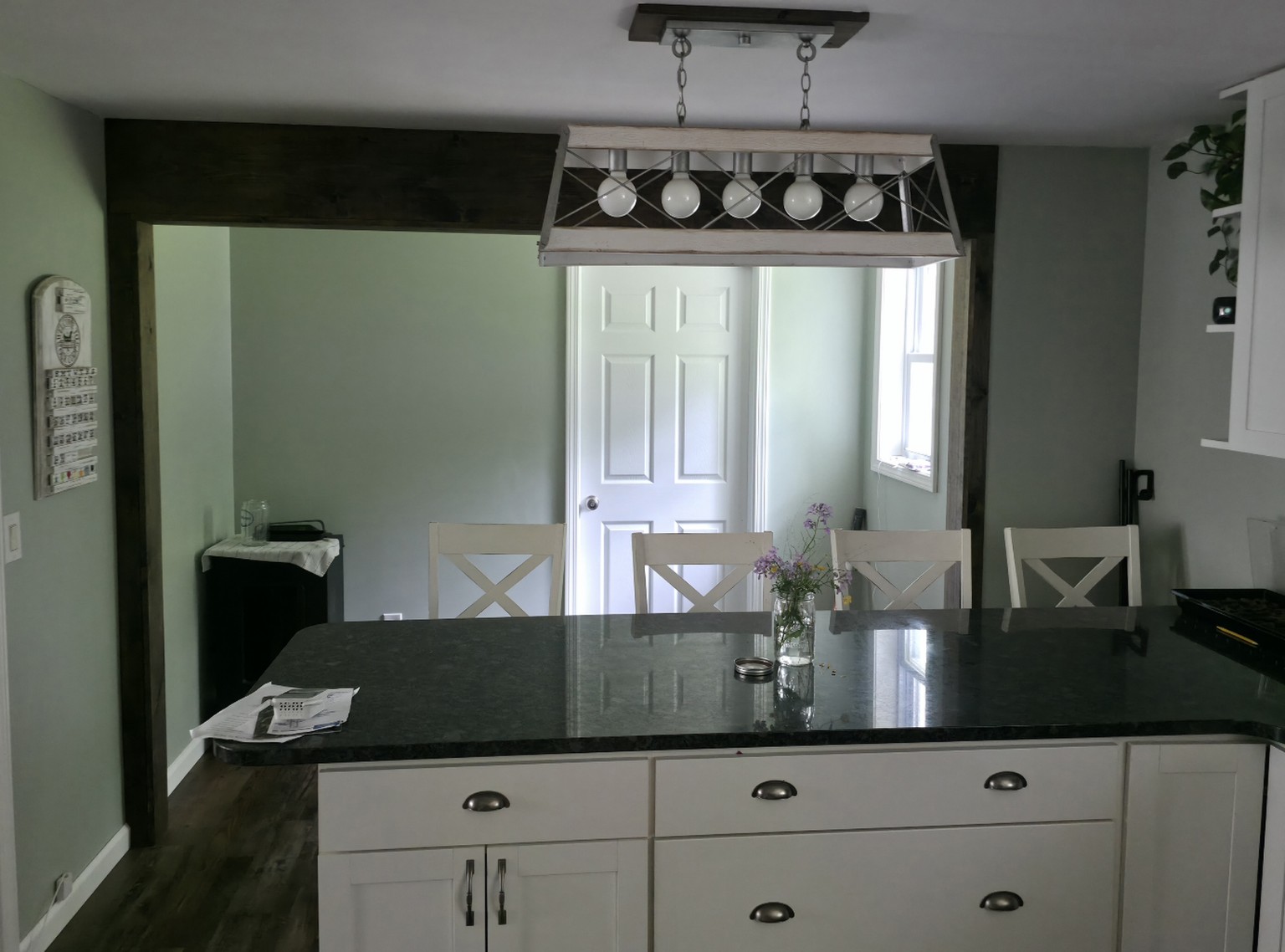 Finished kitchen remodel and custom opening